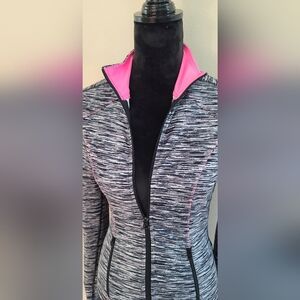 Maurices Heathered Gray and Pink Women's Jacket